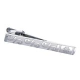Maxbell Casual Men Tie Clip Bar Clasp Necktie Clasp Pin for Business Office  white