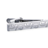 Maxbell Casual Men Tie Clip Bar Clasp Necktie Clasp Pin for Business Office  white