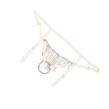 Maxbell Men's G-String Thongs String Metal O-Ring Underwear Bandage Swimsuit  White