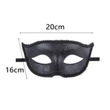 Maxbell Fox Half Face Mask Costume Cosplay Masquerade Ball Mask for Halloween Party Black