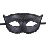 Maxbell Fox Half Face Mask Costume Cosplay Masquerade Ball Mask for Halloween Party Black