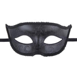 Maxbell Fox Half Face Mask Costume Cosplay Masquerade Ball Mask for Halloween Party Black