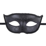 Maxbell Fox Half Face Mask Costume Cosplay Masquerade Ball Mask for Halloween Party Black