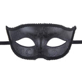 Maxbell Fox Half Face Mask Costume Cosplay Masquerade Ball Mask for Halloween Party Black