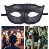 Maxbell Fox Half Face Mask Costume Cosplay Masquerade Ball Mask for Halloween Party Black