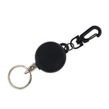 Maxbell 5 Pieces Retractable Keychain Clip Extendable Split Ring Pull Recoil 60cm