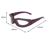 Maxbell Practical Onion Goggles Tearless Household Kitchen Gadgets Eyewear Windproof Purple