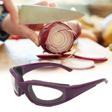 Maxbell Practical Onion Goggles Tearless Household Kitchen Gadgets Eyewear Windproof Purple
