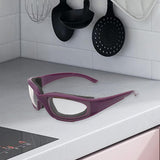 Maxbell Practical Onion Goggles Tearless Household Kitchen Gadgets Eyewear Windproof Purple