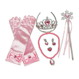 Maxbell Girls Princess Belle Costume Cosplay Props Glove Party Dress up Set pink