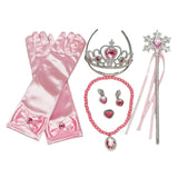 Maxbell Girls Princess Belle Costume Cosplay Props Glove Party Dress up Set pink