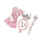 Maxbell Girls Princess Belle Costume Cosplay Props Glove Party Dress up Set pink