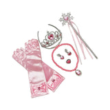 Maxbell Girls Princess Belle Costume Cosplay Props Glove Party Dress up Set pink