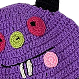 Maxbell Creative Devil Horns Knitted Funny Cute Handmade Hat  22 to 23cm purple