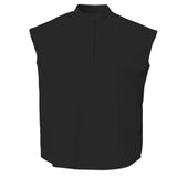 Maxbell Women Nursing Scrub Set Workwear Short Sleeve Work Clothes Top Pant black  L