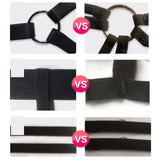 Maxbell Womens Strappy Harness Bra Hollow Out Cage Bra Cupless Bra Nightclub Wear