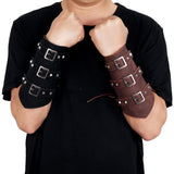 Maxbell 1Pcs Arm Guard Medieval Punk Accs Knight for Halloween Theme Party Unisex Black