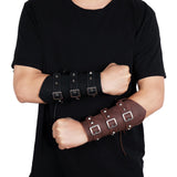 Maxbell 1Pcs Arm Guard Medieval Punk Accs Knight for Halloween Theme Party Unisex Black