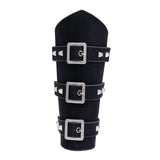 Maxbell 1Pcs Arm Guard Medieval Punk Accs Knight for Halloween Theme Party Unisex Black