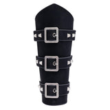 Maxbell 1Pcs Arm Guard Medieval Punk Accs Knight for Halloween Theme Party Unisex Black