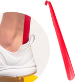 Maxbell Plastic Shoe Horn Long Handle Shoehorn Red