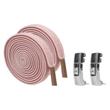 Maxbell Elastic No Tie Shoelaces Shoe Laces Quick Flat Adults Trainer  Pink