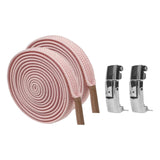 Maxbell Elastic No Tie Shoelaces Shoe Laces Quick Flat Adults Trainer  Pink