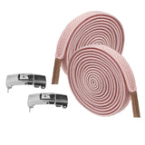Maxbell Elastic No Tie Shoelaces Shoe Laces Quick Flat Adults Trainer  Pink