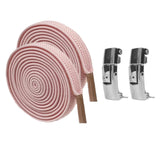 Maxbell Elastic No Tie Shoelaces Shoe Laces Quick Flat Adults Trainer  Pink