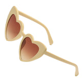Maxbell Fashion Sunglasses Sun Glasses UV Protection Eyeglasses for Beach Travel Yellow Brown
