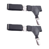Maxbell 1 Pair Mens Sock Garters Belt Adjustable Elastic Sturdy Mens Unisex Men