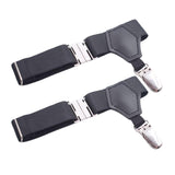 Maxbell 1 Pair Mens Sock Garters Belt Adjustable Elastic Sturdy Mens Unisex Men