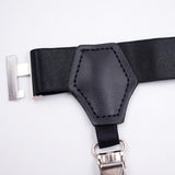 Maxbell 1 Pair Mens Sock Garters Belt Adjustable Elastic Sturdy Mens Unisex Men