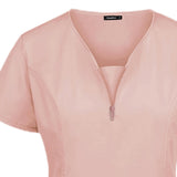 Maxbell Nursing Work Scrub Care Worker Tunic Nurse Uniform Pet Beauty Lab pink S