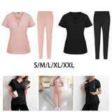 Maxbell Nursing Work Scrub Care Worker Tunic Nurse Uniform Pet Beauty Lab pink S