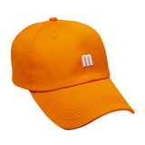 Maxbell Baseball Hat Sun Visor Hair Messy Bun Athletic for Sports Unisex orange