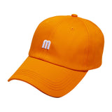 Maxbell Baseball Hat Sun Visor Hair Messy Bun Athletic for Sports Unisex orange