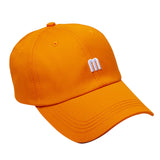 Maxbell Baseball Hat Sun Visor Hair Messy Bun Athletic for Sports Unisex orange