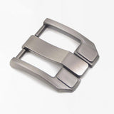 Maxbell Belt Buckle Replacement Silver Women Men Alloy Heavy Duty Rectangular 1.5"