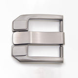 Maxbell Belt Buckle Replacement Silver Women Men Alloy Heavy Duty Rectangular 1.5"