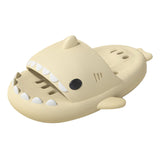 Maxbell Shark Massage Slippers Non slip Comfy Lightweight Unisex 44-45 Beige