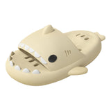 Maxbell Shark Massage Slippers Non slip Comfy Lightweight Unisex 44-45 Beige