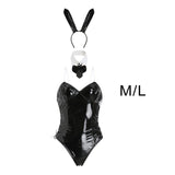 Maxbell Bunny Costume Cosplay Bodysuit Girls W/ Bunny Ears for Fancy Dress Christmas M