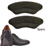 Maxbell 5 Pairs Heel Grips Pads Soft Sponge Foot Cushioning High Heel Inserts Black