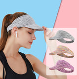 Maxbell Sun Visor Headband Hat Sweat Absorption Summer Breathable Baseball Caps Purple