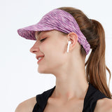 Maxbell Sun Visor Headband Hat Sweat Absorption Summer Breathable Baseball Caps Purple