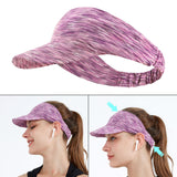 Maxbell Sun Visor Headband Hat Sweat Absorption Summer Breathable Baseball Caps Purple