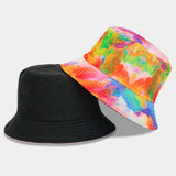 Maxbell Bucket Hat Tie Dye UV Protection Wide Brim Sun Hat for Travel Hunting Hiking Orange