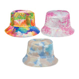 Maxbell Bucket Hat Tie Dye UV Protection Wide Brim Sun Hat for Travel Hunting Hiking Orange