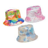 Maxbell Bucket Hat Tie Dye UV Protection Wide Brim Sun Hat for Travel Hunting Hiking Orange